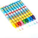 Deli Wax Crayons, Superwings Theme, Smooth & Bright Coloring, Enhance Creativity, Ideal for School Craft & Home Use – Set of 12 Colors 2