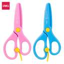 Deli Plastic Training Scissors, 130 mm, Child-Safe Blades, Ideal for Craft & Home Daily Task - Assorted Colors 0