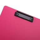Deli A4 Single-Sided Pressure Clipboard, Quick Clamp, Strong Hold, 3- Layer Foam, Ideal for Exams & Office Use - Pink 1