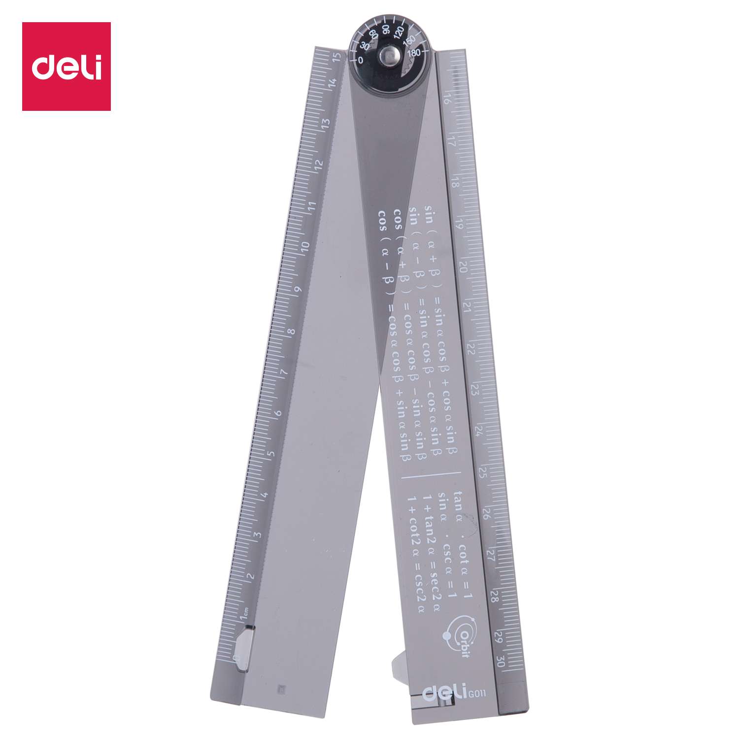 Deli Smart Ruler, Adjustable 15–30 cm, Multi-Function, Clear & Precise Measuring, Great for Craft & Office Use