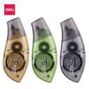 Deli Correction Tape, 5 mm × 12 m, Side-Exit, Instant Rewrite, Nicely Correction, Applies Dry, Tear-Resistant, Strong Coverage - Assorted Housing 0