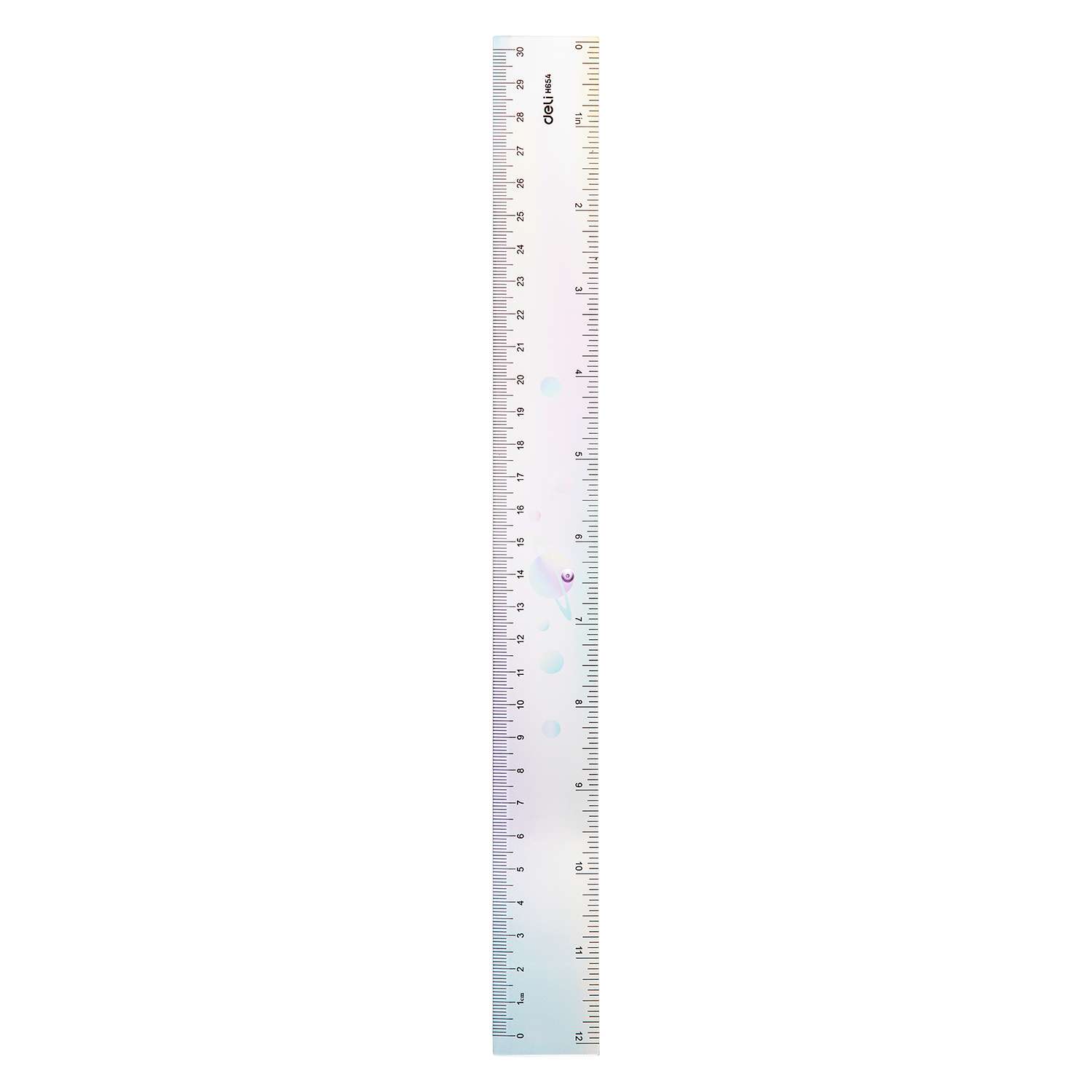 Deli Plastic Ruler, 30 cm, Colored, Clear Graduations, Easy & Accurate Measuring, Ideal for Daily Task 4
