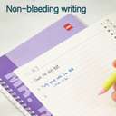 Deli Spiral Notebook, A5, 60 Sheets, 70 gsm, Durable Wire Bind, Easy Flipping, Flat Laying, Ideal for Notes - Assorted 4