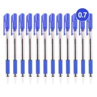 Deli Smooth Ball Point Pen, 0.7mm, Quick-Drying, Blue – Pack of 12