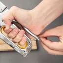 Deli Tacker, Manual Staple Gun with 800 Staples, 4-8mm Thickness, Metal Housing, Handle Lock For Safety, Bottom Refilling, Ideal for Office Use 3