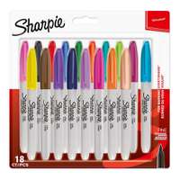Sharpie Permanent Marker, Fine Tip, Vibrant Assorted Colors – Pack of 18
