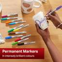 Sharpie Permanent Marker, Bold Ink, Assorted Colors, Quick-Dry – Pack of 28 (Peacock Collection) 4