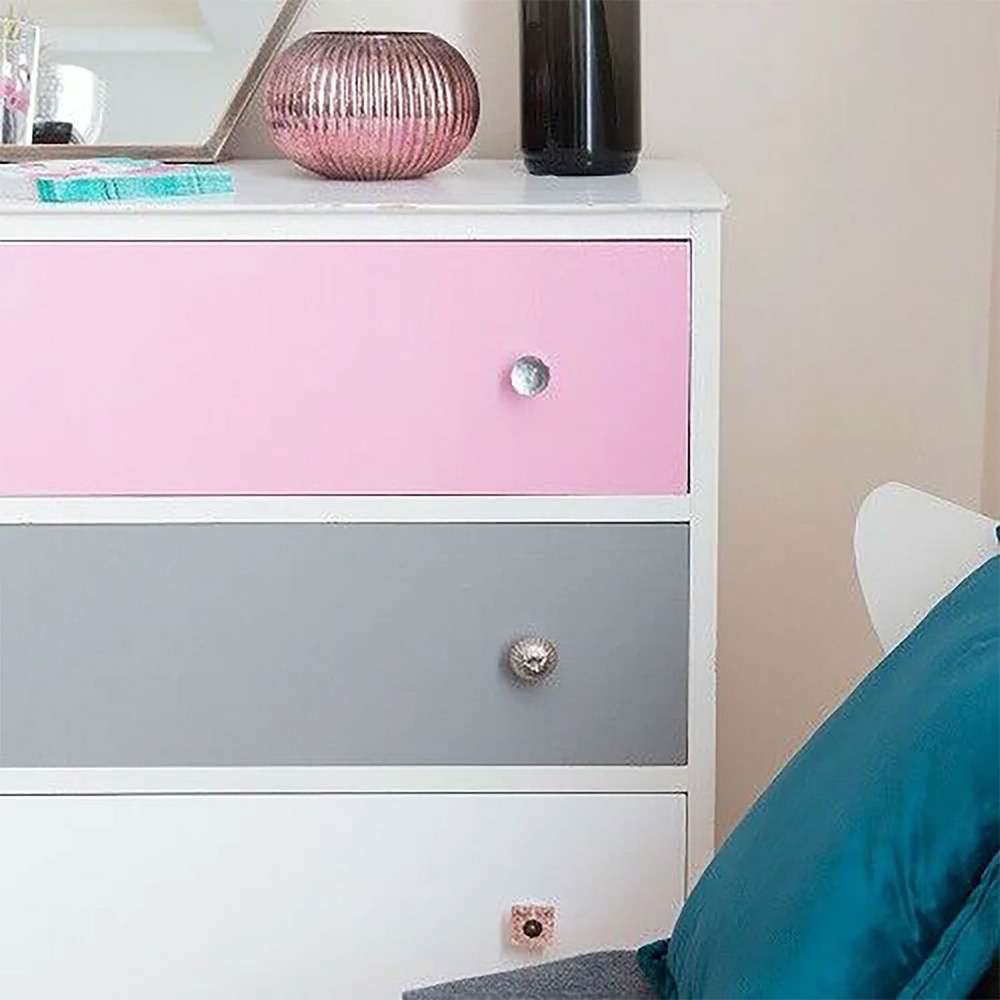 DC Fix Plain Gloss Adhesive Sheet, 45cm x 15m, Pink for Crafting & Home Décor 3