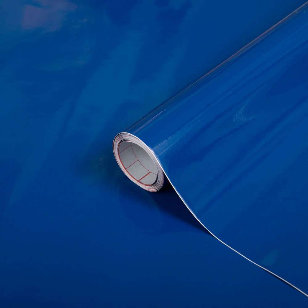 DC Fix Plain Gloss Adhesive Sheet, 45cm x 15m, Royal Blue for DIY & Home Décor 1