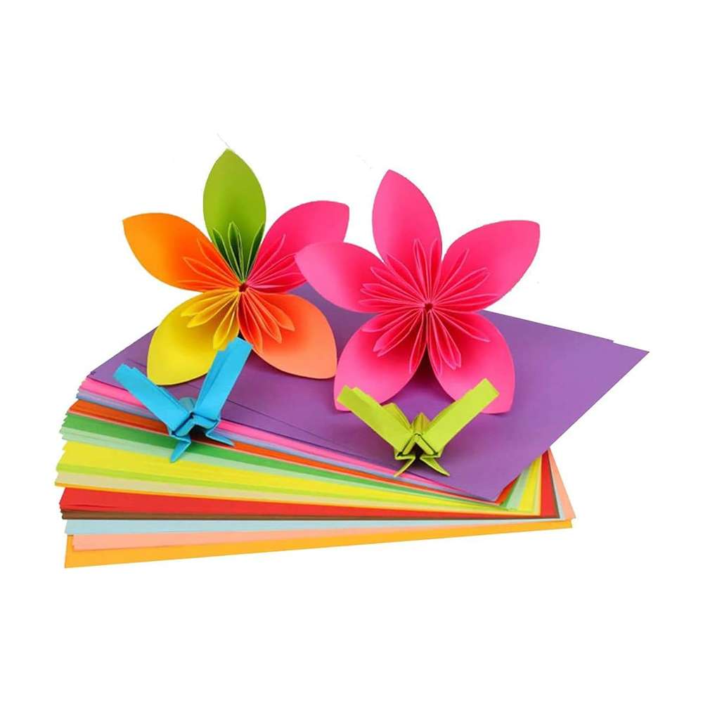 Atlas 10 Color 100 Sheets Origami and Printing Paper (80 GSM - Variety Pack) 3