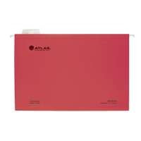 Atlas Suspension File (Hanging File), F/S, Red – Box of 50