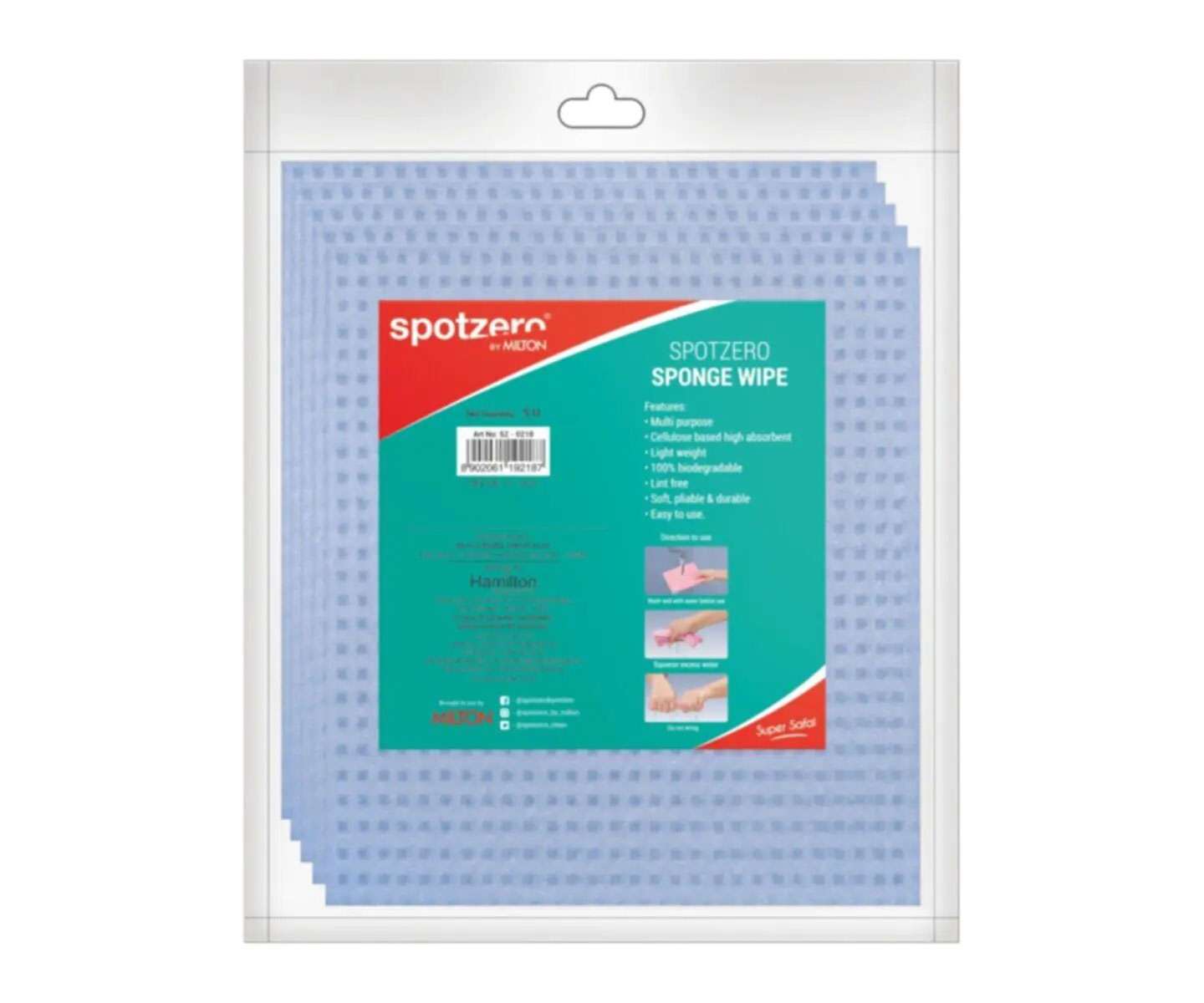 Spotzero by Milton Sponge Cleaning Cloths – Pack of 5 4