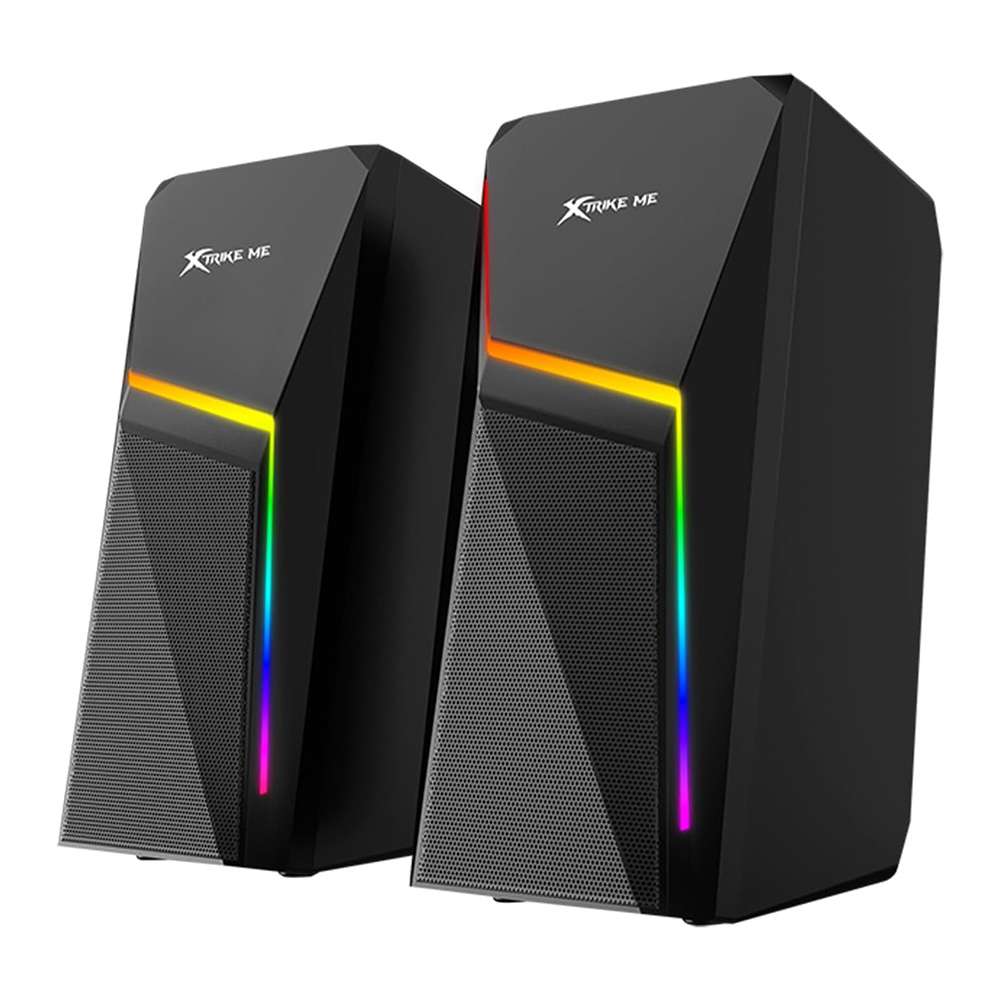 XtrikeMe Gired Speaker, Compact Design, Volume Control, Dual Driver