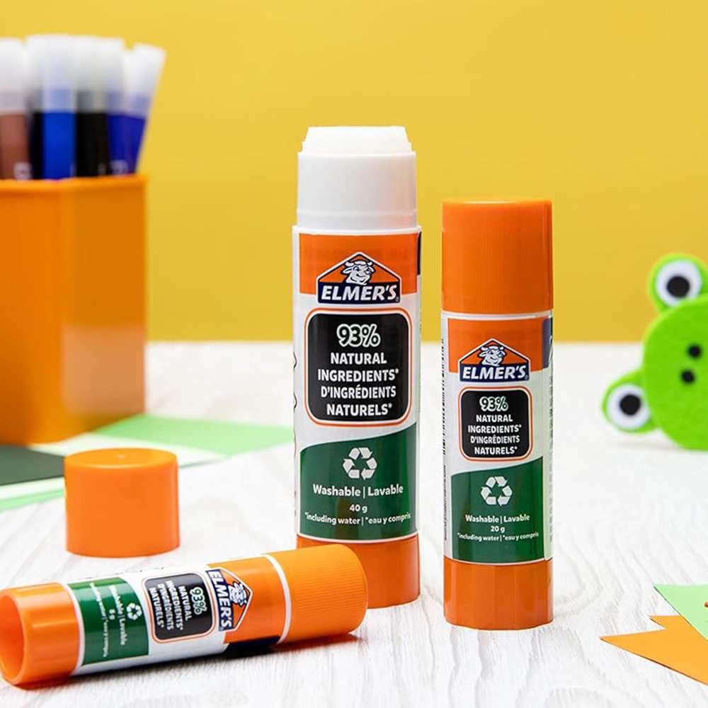 Elmer’s Glue Stick, 20 g – Washable & Kid-Friendly – Pack of 3 2