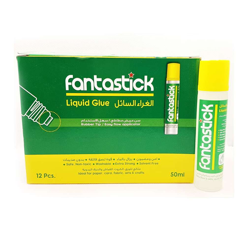Fantastick Liquid Glue, Multi-Purpose Adhesive for Crafting, 50ml Bottle – Box of 12 0