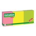 Fantastick Stick Notes, 1.5x2", Fluorescent Set - Pack of 3 0
