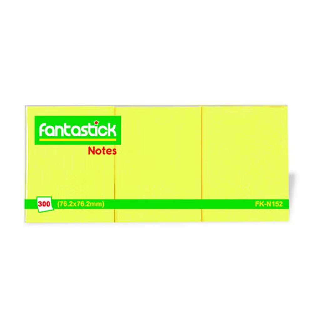 Fantastick Stick Notes, 1.5x2", Yellow – Pack of 3 Pads 0