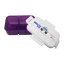 Atlas Lunch Box, 3 Compartments, Durable & Easy-Clean, Secure Clip Lid, Ideal for School Lunches - Purple 2