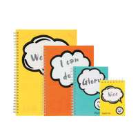 Foldermate Spiral Notebook, A6, 70 Sheets, Ideal for Notes & Homework, Hi There, Assorted Colors - Box of 12