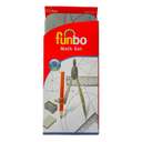 Funbo Geometry Set in Metal Box, Ideal for Class & Exams - 9 Piece Set 0