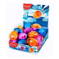 Maped 2-Hole Igloo Pencil Sharpener, Clean Sharpening, Perfect for School, Assorted - Box of 30