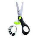 Maped Asymmetric Scissor, 13 cm, Koopy Blades, Comfortable Grip for Precise Cutting - Silver & Black 1