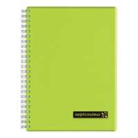 Maruman Sept Couleur Notebook, A5, 80 Sheets, Ideal for Notes & Homework - Green