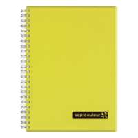 Maruman Sept Couleur Notebook, B5, 80 Sheets, Ideal for Notes & Homework - Yellow