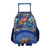 Nomad Pre School Trolley Bag, Goal Time, Smooth-Rolling Wheels & Retractable Handle - Multicolor