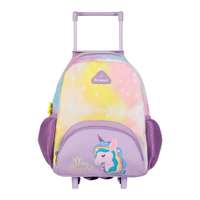 Nomad Pre School Trolley Bag, Unicorn, Smooth-Rolling Wheels & Retractable Handle - Pink