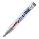 Uni-ball Paint Marker, 2.2-2.8mm Line, Bullet Tip, Oil Based Ink - Silver 0