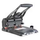 Kangaro Heavy Duty 3-Hole Paper Punch, 150 Sheets Capacity, With Metal Guide Bar, Robust Design, Black 0
