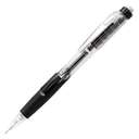 Pentel Twist-Erase Click Mechanical Pencil, 0.5 mm, Side-Advance, Large Twist Eraser, Black Grip, Ideal for School & Home Use - Clear Barrel 0
