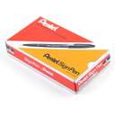 Pentel Sign Pen, Fibre Tip, 2.0 mm, Water-Based, Smudge Free, Smooth & Comforable Writing, Ideal for Daily Writing, Black – Box of 12 1