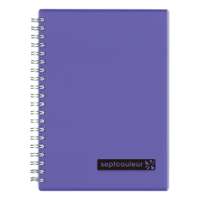 Maruman Sept Couleur Notebook, A4, 80 Sheets, Ideal for Notes & Homework - Purple