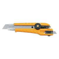 Olfa Heavy-Duty Cutter, 18mm Blade, 2-Way Usage, Multi-Blade Storage - Yellow & Black