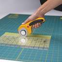 Olfa Deluxe Handle Rotary Cutter With Safety Lock, 60mm Blade - Yellow & Black 3