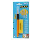 Olfa Art Cutter Knife, 6mm Blade, Includes 25 Replacement Blades For Detailed Crafting - Yellow – Set of 1 + 25 1