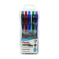 Pentel EnerGel-X Gel Pen, 0.5 mm Needle-Tip, Quick-Dry, Smudge Free - Wallet of 5