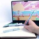 Pentel Clic Eraser Pen, Smooth Erasing for Pencils, Perfect for School & Everyday Use - Transparent Blue 4