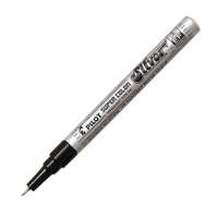 Pilot Super Color Paint Marker, Extra Fine Tip, Metallic Permanent, Smooth Flow, Quick Dry, Clear & Sharp Lines, Comfortable Grip, Ideal for Writing, Art & Craft – Silver