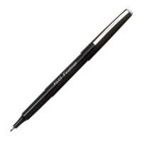 Pilot Fineliner Marker Pen, Fine Fibre Tip, Smooth Ink Flow, Comfortable Grip, Ideal for School, Card Making & Craft Use, Black – Pack of 12