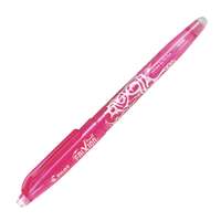 Pilot FriXion Erasable Rollerball Pen, 0.5 mm Tip, Clean Erasing, Clip Off Cap, Thermo-Sensitive Ink, Comfortable Grip, Ideal for School & Craft Use - Pink