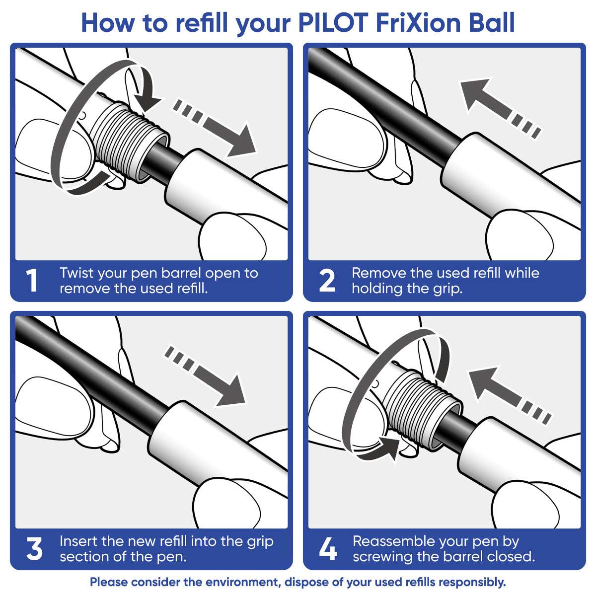 Pilot FriXion Erasable Rollerball Pen, 0.5 mm Tip, Clean Erasing, Clip Off Cap, Thermo-Sensitive Ink, Comfortable Grip, Ideal for School & Craft Use - Violet 3