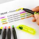 Pilot FriXion Light Erasable Highlighter, Chisel Tip, Clean Erasing, Thermo-Sensitive Ink, Ideal for School & Office Use, Green - Pack of 12 1