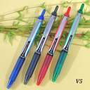 Pilot Hi-Tecpoint V5 Retractable Liquid Ink Rollerball Pen, 0.5 mm Tip, Smooth Fine Lines, Soft Grip, Ideal for School & Office Use - Green 1