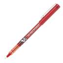 Pilot Hi-Tecpoint V5 Liquid Ink Rollerball Pen, 0.5 mm Tip, Smooth Ink Flow, Strong Hold & Soft Grip, Consistent Writing, Ideal for School & Office Use - Red 0