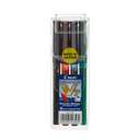 Pilot Hi-Tecpoint V7 Rollerball Pen, Medium Tip, Smooth Writing, Consistent Everyday Flow, Ideal for School & Office Use, Assorted Ink – Pack of 4 1