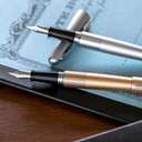 Pilot MR1 Metropolitan Collection Fountain Pen, Mid Range, Medium Nib, Smooth Ink Flow, Consistent Writing, Ideal for Office & Personal Use - Gold Zigzag 4