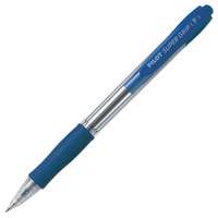 Pilot Supergrip Retractable Ballpoint Pen, Fine Tip, Smooth Ink Flow, Consistent Writing, Ideal for School & Office Use, Blue Barrel - Black Ink